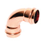 LEGEND 450-003P 90 deg Elbow, 1/2 in Nominal, Press End Style, Copper, Import