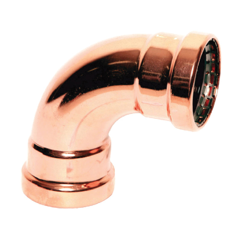 LEGEND 450-009P 90 deg Elbow, 2-1/2 in Nominal, Large Press End Style, Copper, Import
