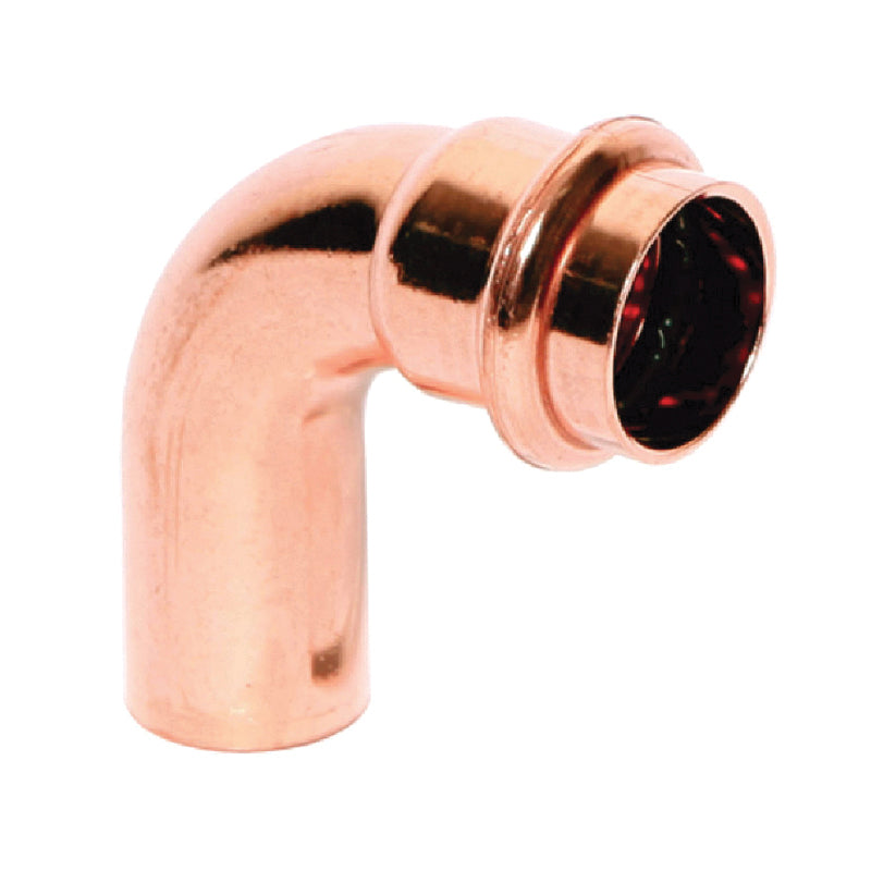 LEGEND 450-048P 90 deg Street Elbow, 2 in Nominal, Fitting x Press End Style, Copper, Import