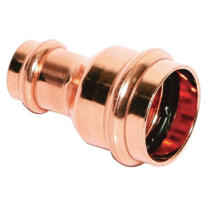 LEGEND 450-535P Reducing Coupling, Coupling, 1-1/4 x 1/2 in Nominal, Press End Style, Wrot Copper, Import