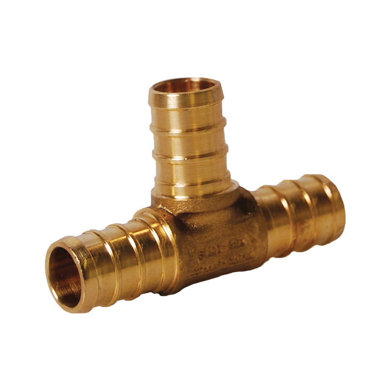 1-1/4" Tee - Dzr Forged Brass - PEX