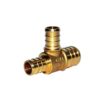 2 x 1" Reducing Tee - Dzr Forged Brass - PEX
