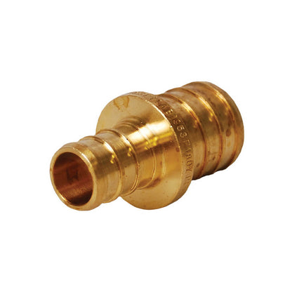 1-1/4 x 1" Reducing Coupling - Dzr Forged Brass - PEX