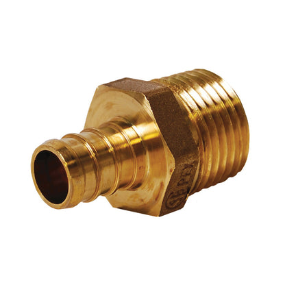 2" Adapter - Dzr Forged Brass - PEX x MNPT