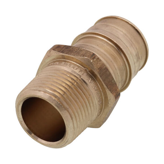 1PEX X 3/4NPT BRASS MALE ADP