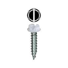 Dottie® SPR82 SPR Screw, #8, 2 in OAL, Hex Washer Head, Slotted Drive, Carbon Steel, Self-Piercing Point
