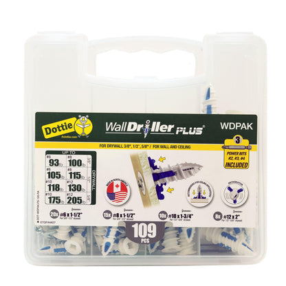 Anchor Kit - 109 Pieces - Reinforced Nylon/Acetal