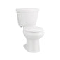 NIAGARA LIBERTY™ C11.102.01 Single-Flush Standard Height 2-Piece Toilet, Elongated Bowl, 14-7/8 in H Rim, 10 in Rough-In, 1.28 gpf, White, Import