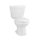 NIAGARA LIBERTY™ C11.100.01 Single-Flush Standard Height 2-Piece Toilet, Elongated Bowl, 14-7/8 in H Rim, 12 in Rough-In, 1.28 gpf, White, Import