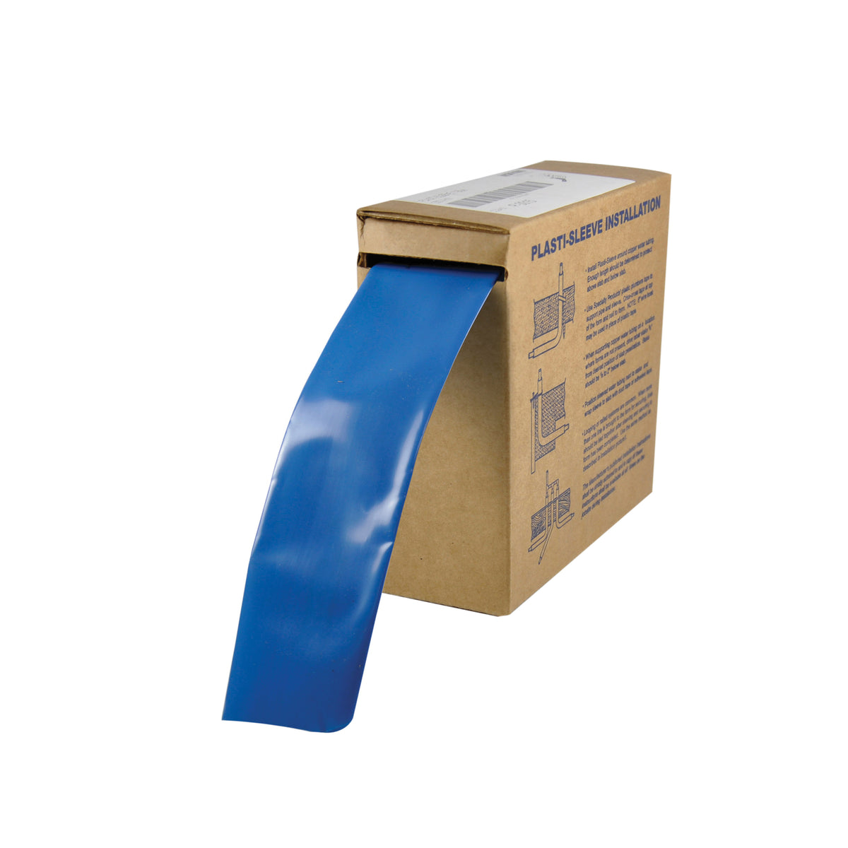 Specialty Products™ Plasti-Sleeve® P-3016 Pipe Protector, 2 in Nominal, 200 ft Roll L x 4 mil THK, Polyethylene, Blue, Domestic