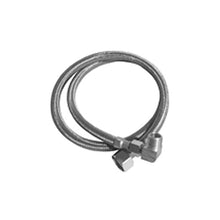 Aquaflo® MightyFlex™ KDW-684-PP Braided Dishwasher Connector With 90 deg 3/8 in MNPT Elbow Adapter, 3/8 in, Compression, 84 in L, 160 psi, Stainless Steel