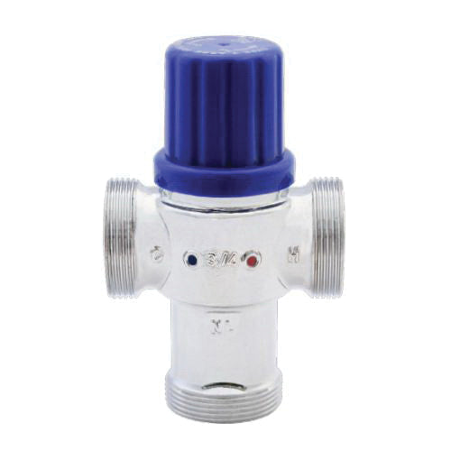 LEGEND 115-254NLC T-45NL 3-Way Thermostatic Mixing Valve, 3/4 in Nominal, Compression End Style, 145 psi CWP Pressure, 15 gpm Flow, Forged Brass Body, Import