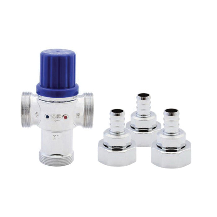 LEGEND 115-254NLX T-45NL 3-Way Thermostatic Mixing Valve, 3/4 in Nominal, F1807 PEX End Style, 145 psi CWP Pressure, 15 gpm Flow, Forged Brass Body, Import