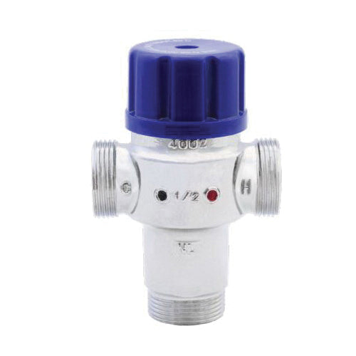 LEGEND 115-273NLM T-46NL 3-Way Radiant Thermostatic Mixing Valve, 1/2 in Nominal, MNPT End Style, 145 psi CWP Pressure, 15 gpm Flow Rate, Forged Brass Body, Domestic