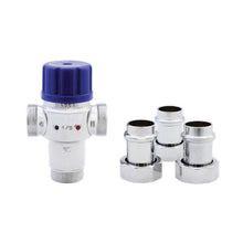 LEGEND 115-273NLP T-46NL 3-Way Radiant Thermostatic Mixing Valve, 1/2 in Nominal, Press End Style, 145 psi CWP Pressure, 15 gpm Flow Rate, Forged Brass Body, Domestic