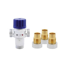 LEGEND 115-273NLS T-46NL 3-Way Radiant Thermostatic Mixing Valve, 1/2 in Nominal, C End Style, 145 psi CWP Pressure, 15 gpm Flow Rate, Forged Brass Body, Domestic