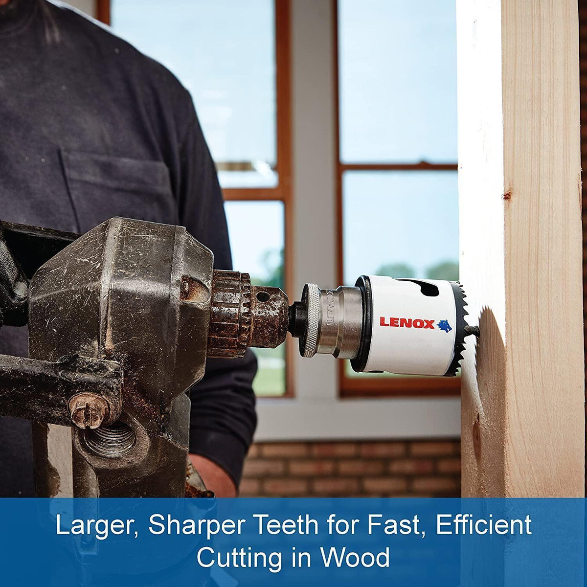 Lenox® SPEED SLOT® 1772966 52A Arbored Hole Saw With T3 Technology™, 3-1/4 in Dia, 1-9/16 in D Cutting