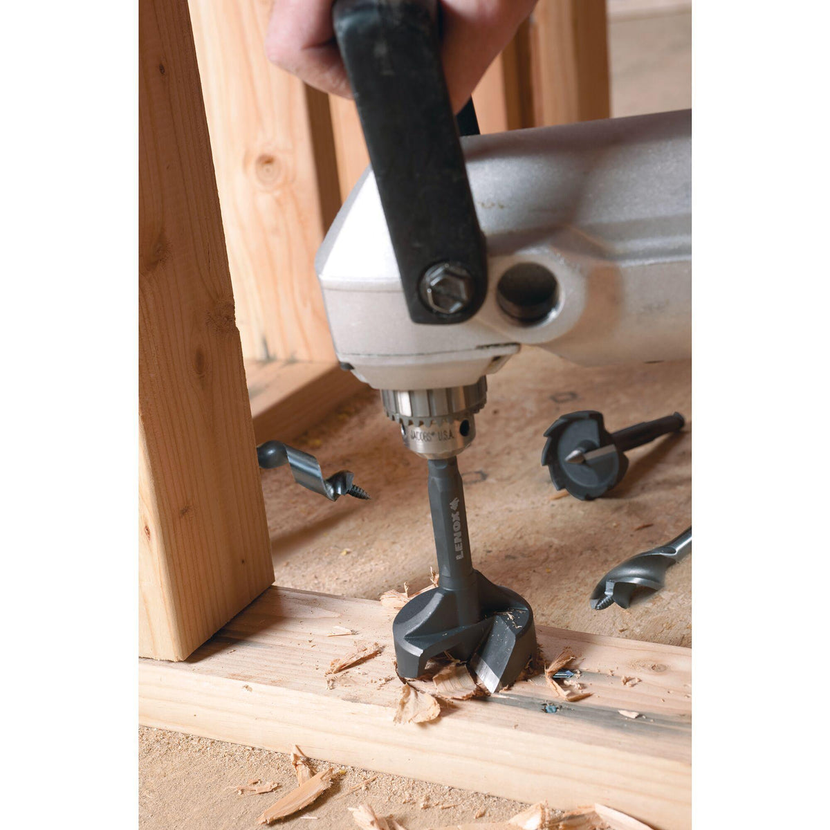 Lenox® 1787562 Self-Feed Wood Drill Bit, 1-3/4 in Dia, 6 in OAL, 1/2 in Shank