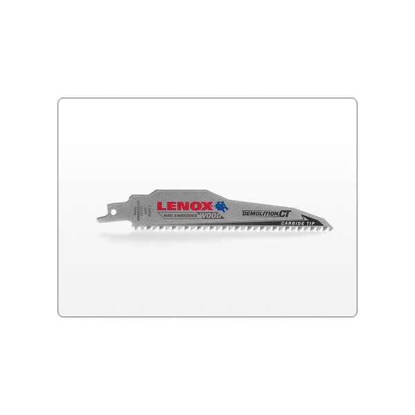 Lenox® Demolition CT™ 1832118 Reciprocating Saw Blade, 6 in L x 1 in W, 6 TPI