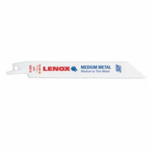 Lenox® 22754OSB818R Reciprocating Saw Blade, 8 in L x 3/4 in W, 18 TPI, Steel Body, Universal/Toothed Edge Tang