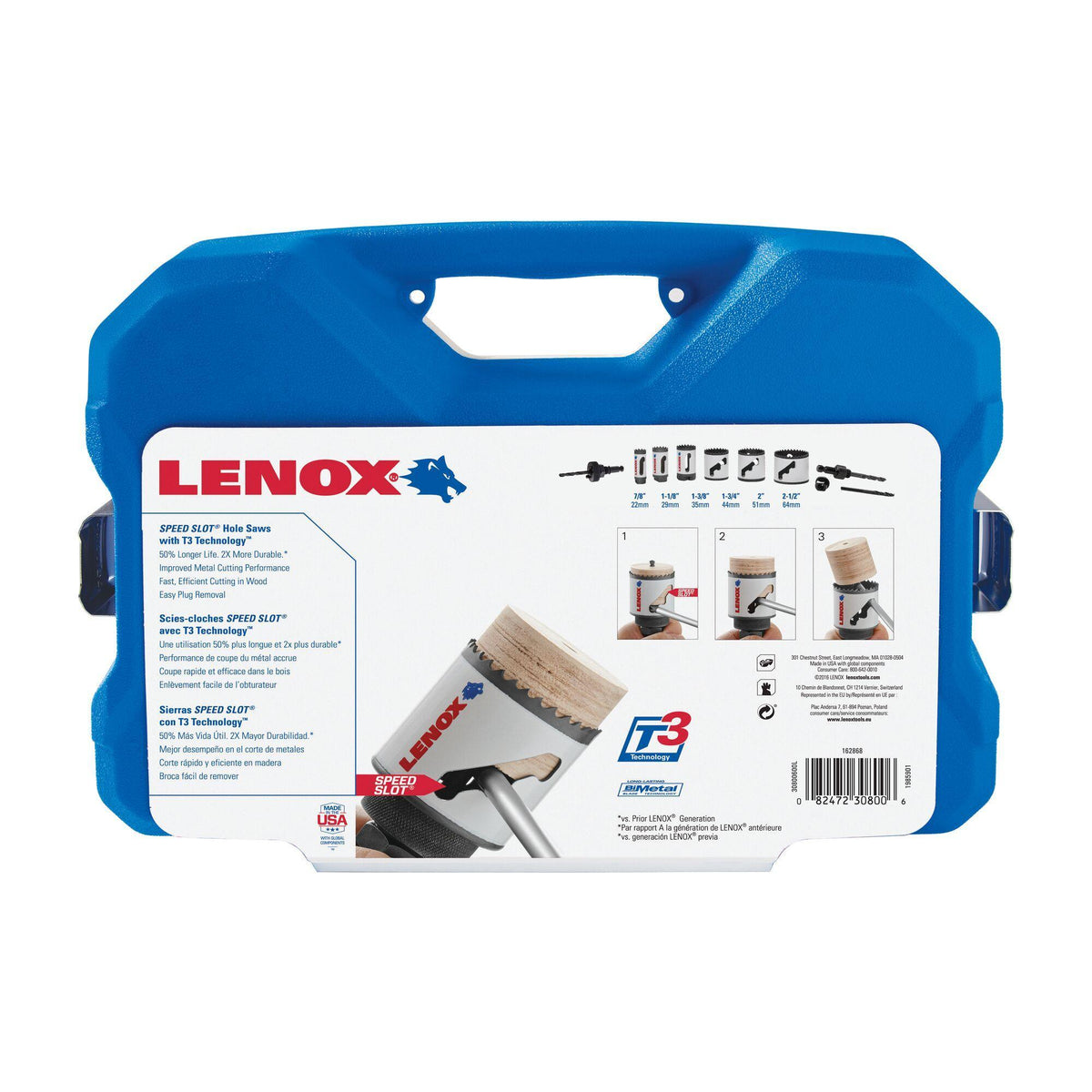 Hole Saw Kit - 10 Pieces - Bi-Metal