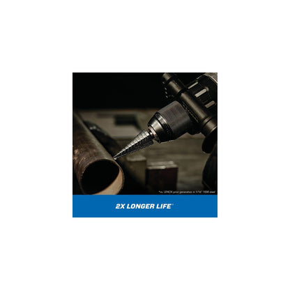 Step Drill Bit - 7/8" Dia Min Hole - 1-7/32" Dia Max Hole