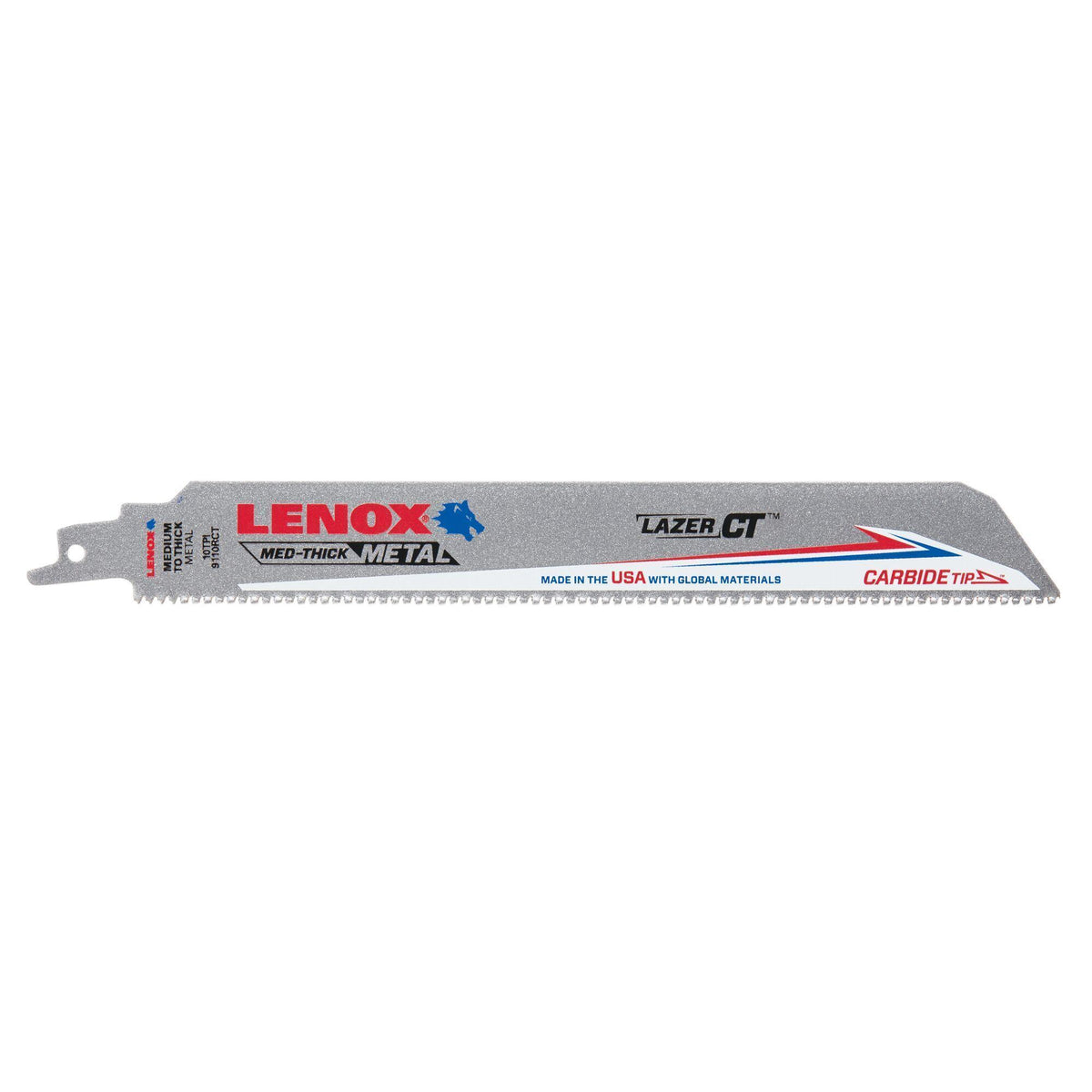 Reciprocating Saw Blade - 9" L x 1" W - 10 TPI