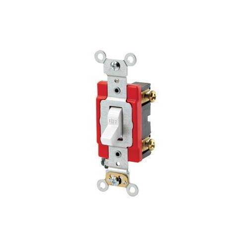 Self-Grounding AC Quiet Toggle Switch - White - 120/277 V AC