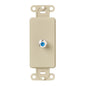 Rectangular Single Catv Video Wall Jack - Fastened