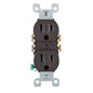 Duplex Grounding Straight Blade Receptacle - 125 V AC