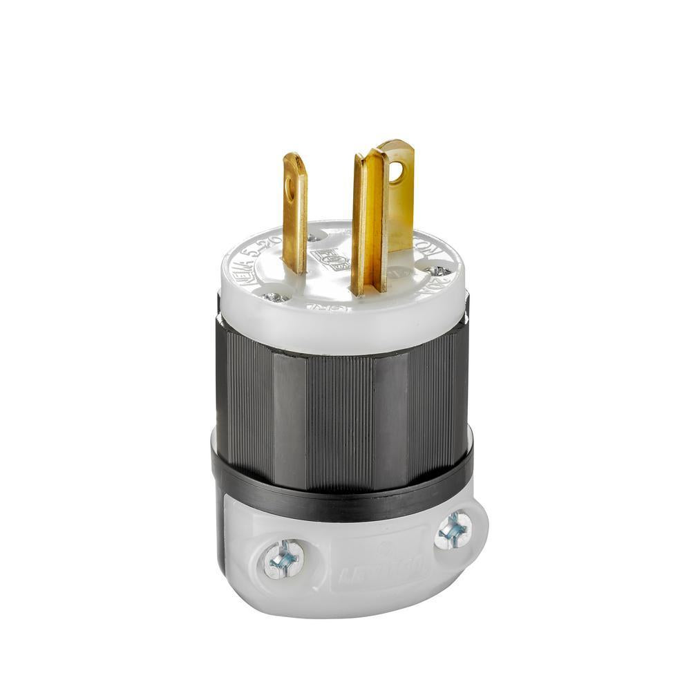 Cable Mount Grounding Straight Blade Plug - 5366-C