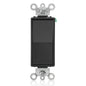 Leviton® 5604-2E 4-Way Grounding Quiet Switch, 120/277 V AC, 15 A, 1/2 hp, 2 hp Power Rating
