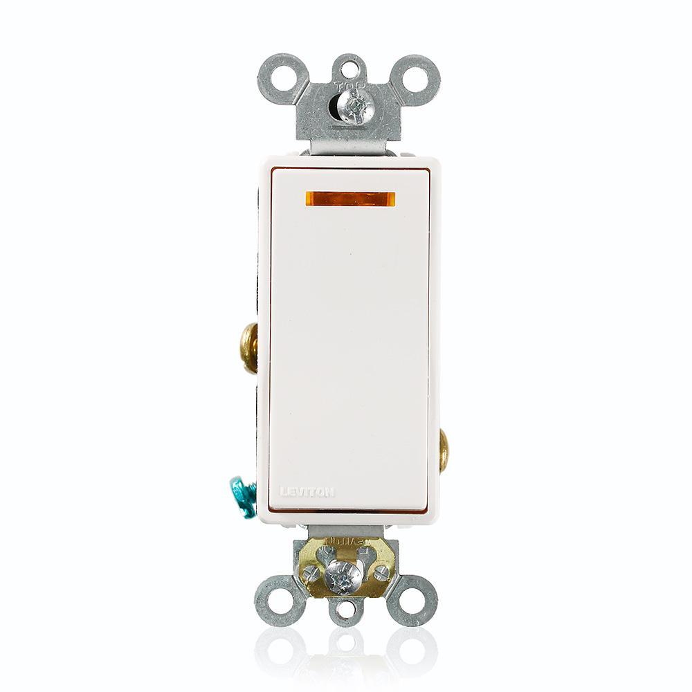 Handle Self-Grounding Illuminated AC Quiet Switch - 120 V AC