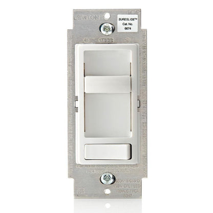 Dimmable Electro-Mechanical Universal Dimmer Switch - White