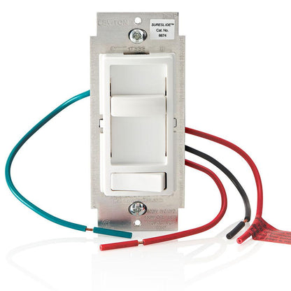 Dimmable Electro-Mechanical Universal Dimmer Switch - White