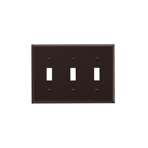 Standard Size Wall Plate - Thermoset - 3 Gangs