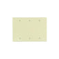 Standard Size Blank Wall Plate - Ivory - 6.38" W x 4.5" H
