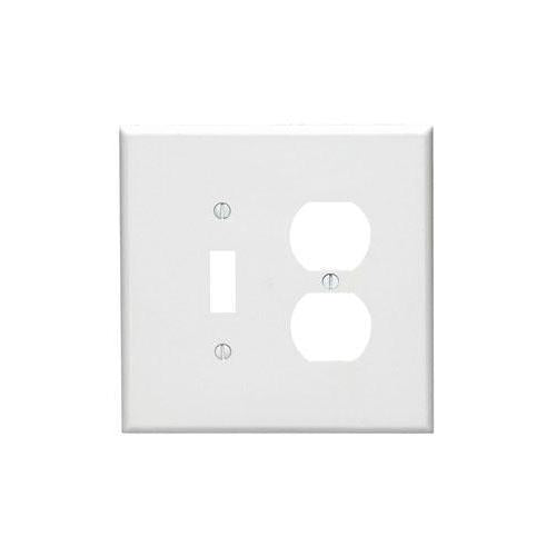 Oversized Combination Wall Plate - Thermoset - 2 Gangs