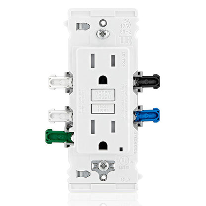 EGFT1 - Duty Self-Grounding Tamper-Resistant GFCI Receptacle
