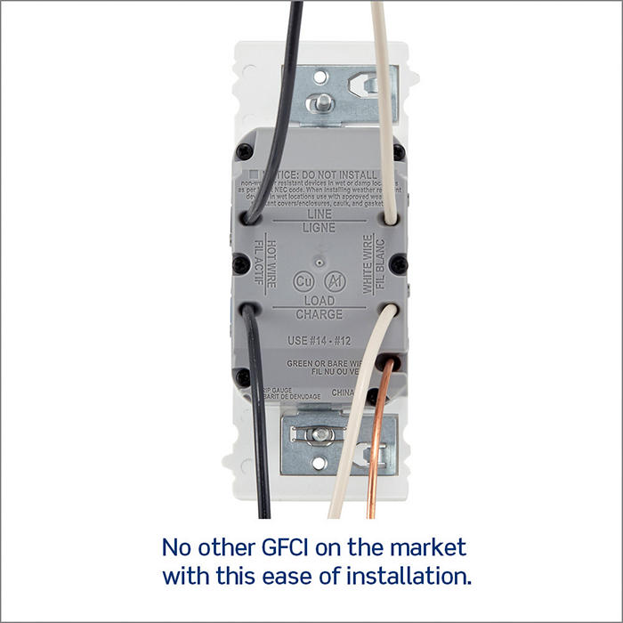 EGFT1 - Duty Self-Grounding Tamper-Resistant GFCI Receptacle