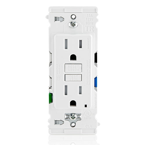 EGFT1 - Duty Self-Grounding Tamper-Resistant GFCI Receptacle