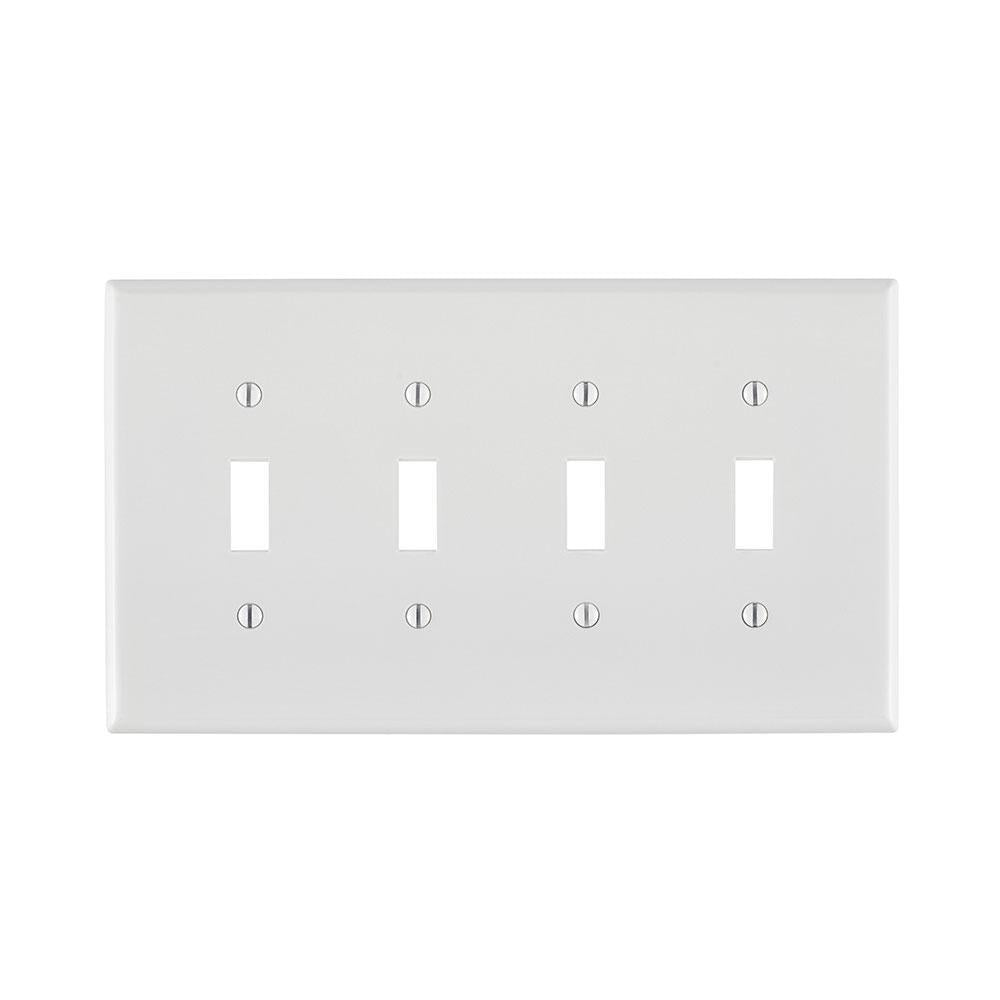 Midway Size Traditional Wall Plate - 4 Gangs