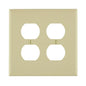 Midway Size Wall Plate - Ivory - 2 Gangs