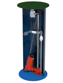 Free Standing Grinder Pump - Fiberglass