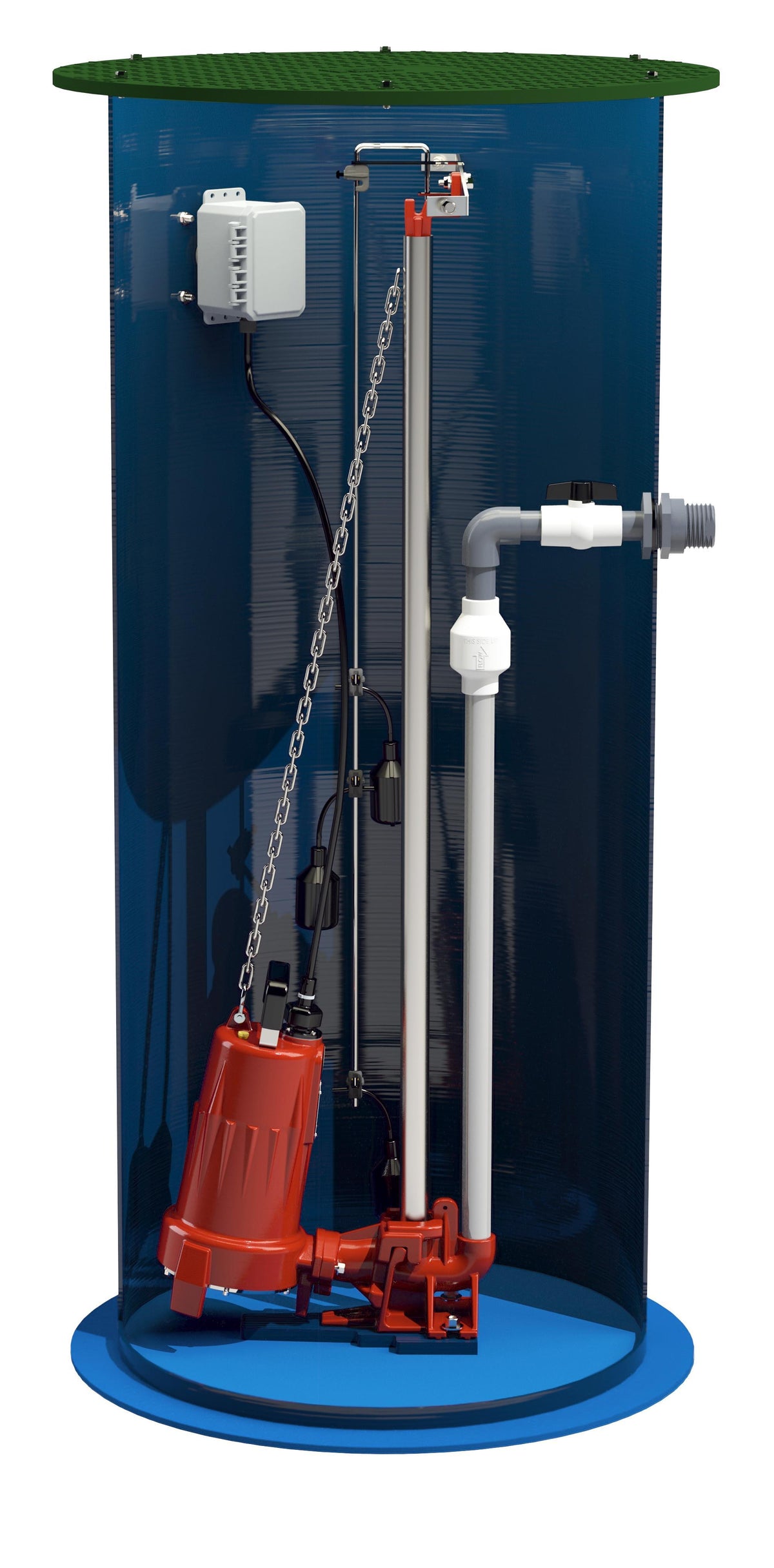 10 ft Rated Head - 220 gal Basin