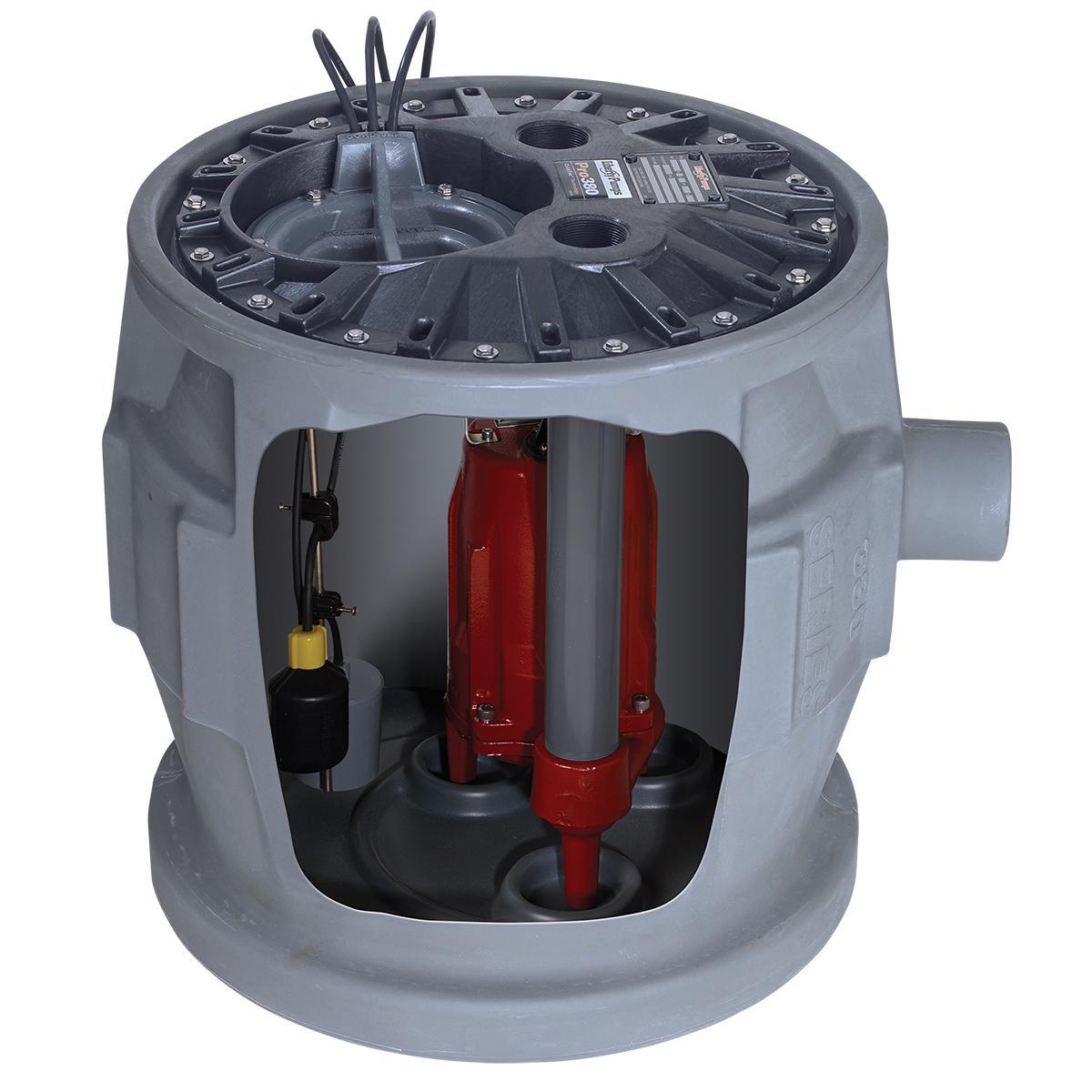 Liberty Pumps® P382XPRG101 PROVORE®380, 1 hp, 115 V AC, 2 in Outlet, Polyethylene, 12 A Full Load/47 A Locked Rotor, 1 Phase
