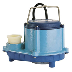 Little Giant® 508058 8 Series/8-CIM Manual Sump Pump, 54 gpm Flow Rate, 1-1/2 in FNPT Outlet, 1, 4 hp, 10 hp, Cast Iron