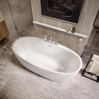 Hatto - 1-Piece Bathtub - 67" - Freestanding