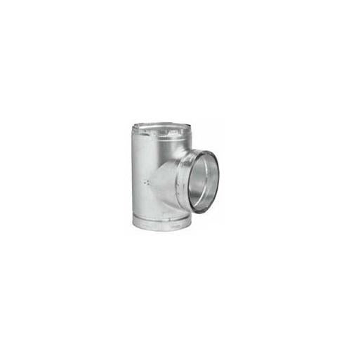 METAL-FAB® 10MT MT Series Standard Vent Tee, Aluminum/Steel, 10 in Dia 20.3 in L 13.8 in W, Galvanized, 26 ga, Domestic
