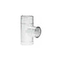 METAL-FAB® 5M4ST3 MST Vent Tee, Aluminum/Steel, 5 x 4 x 3 in Dia 18.5 in L 18.5 in W, Galvanized, 26, 30 ga, Domestic